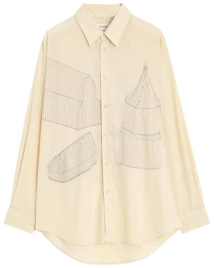 Lemaire Relaxed Shirt Ice Apricot