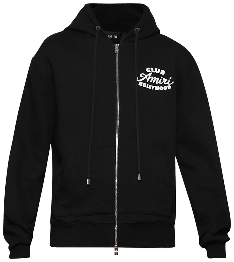 Amiri Club Amiri Zip Hoodie Black