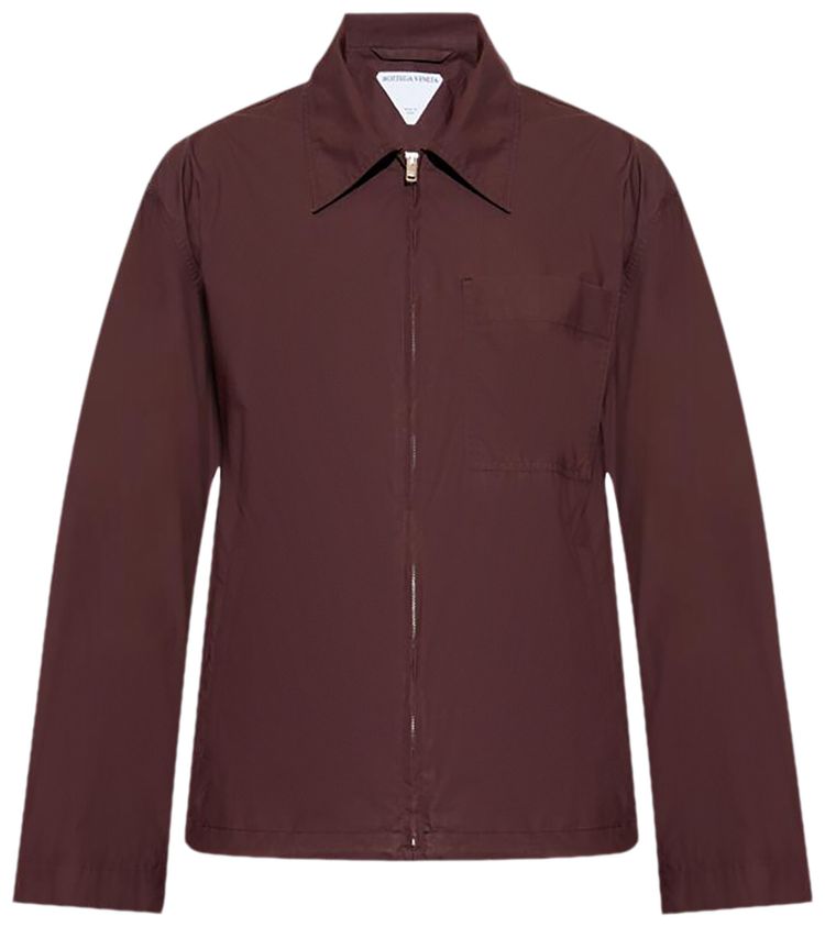 Bottega Veneta Resin Coated Jacket Aubergine