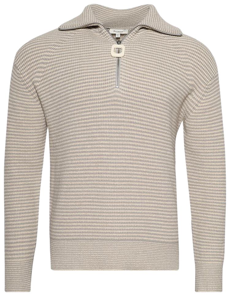 JW Anderson Half Zip Jumper SandStone
