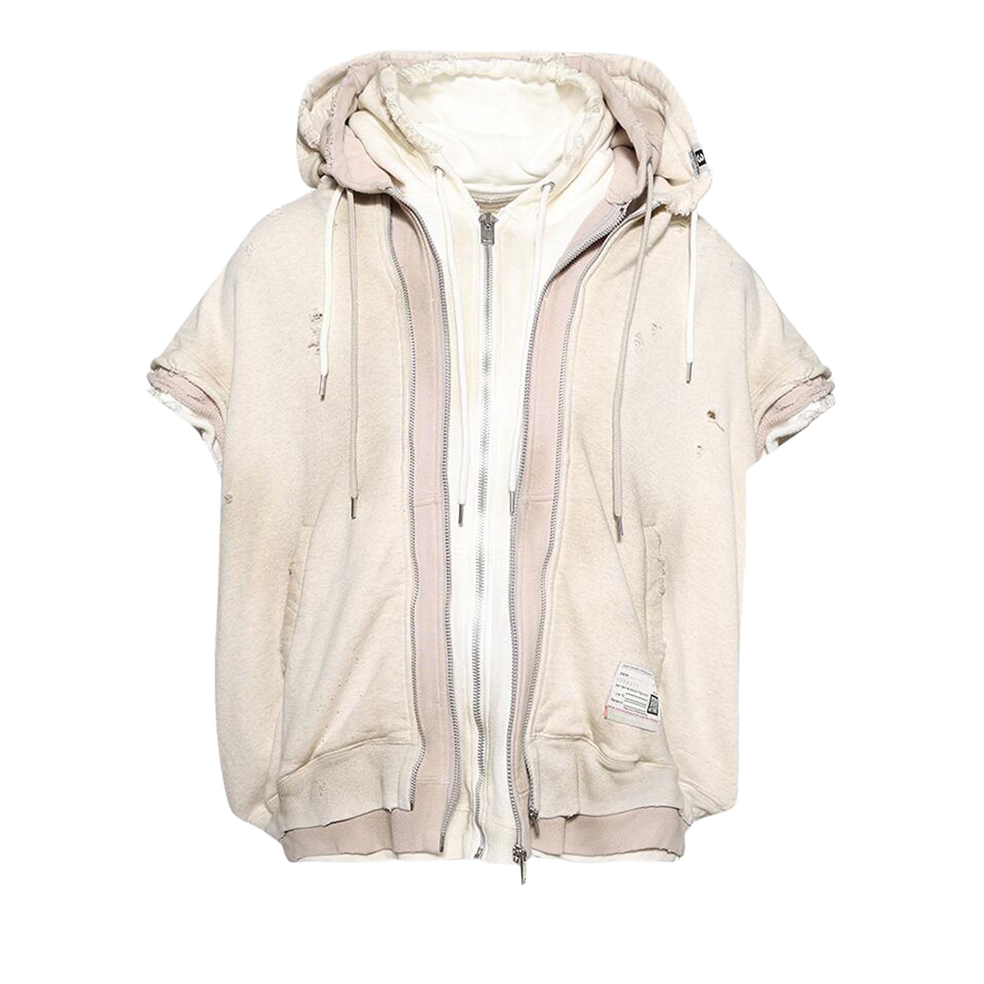 ミハラヤスヒロ TRIPLE LAYERED NO SLEEVE PARKA Buy Maison Mihara Yasuhiro Triple Layered No-Sleeve Parka 'White