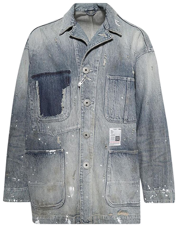 Maison Mihara Yasuhiro Aged Chore Jacket Indigo