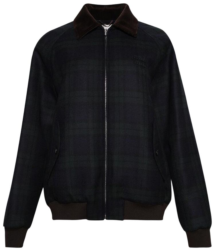 Miu Miu Twill Check Jacket BlueVerde