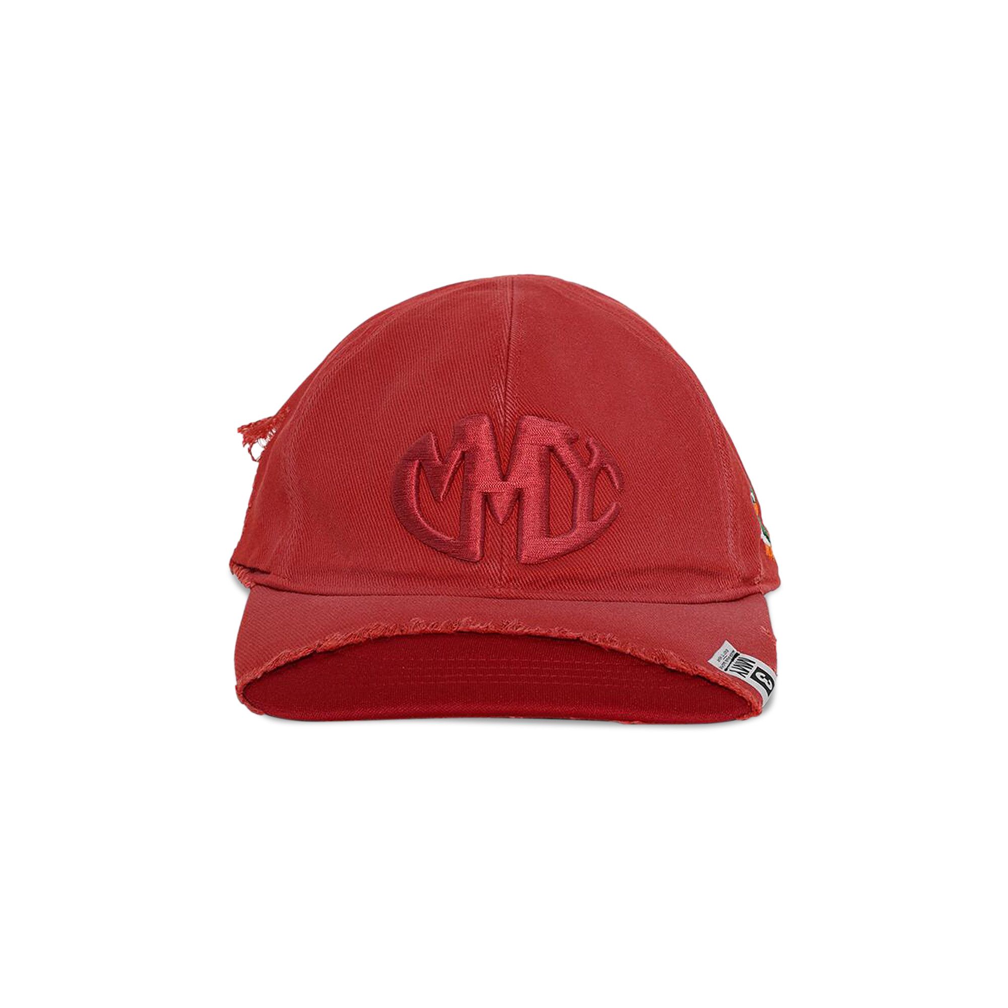 Buy Maison Mihara Yasuhiro Crushed Detail Cap 'Red' - A14AC401 RED