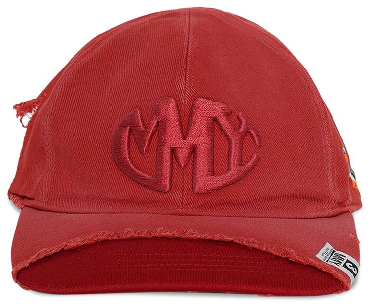 Maison Mihara Yasuhiro Crushed Detail Cap Red