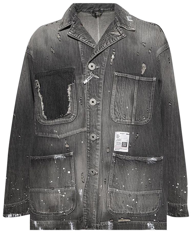 Maison Mihara Yasuhiro Aged Chore Jacket Black