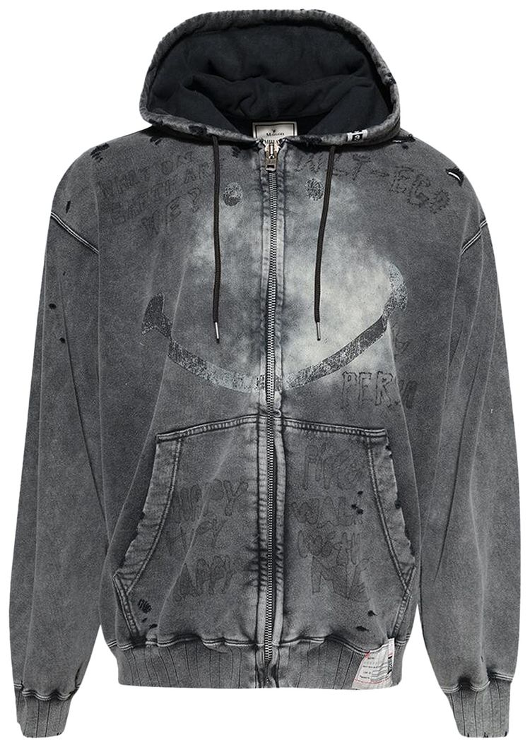Maison Mihara Yasuhiro Bleached Parka Black