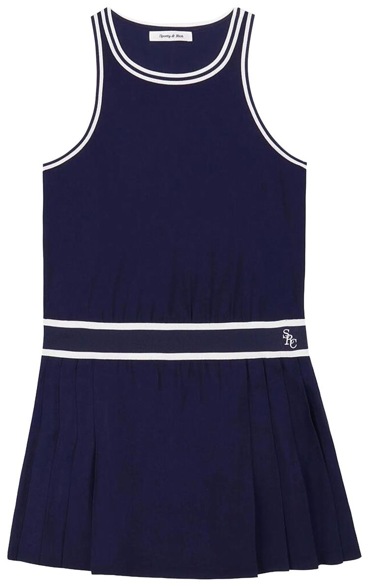 Sporty  Rich SRC Phoebe Dress NavyWhite