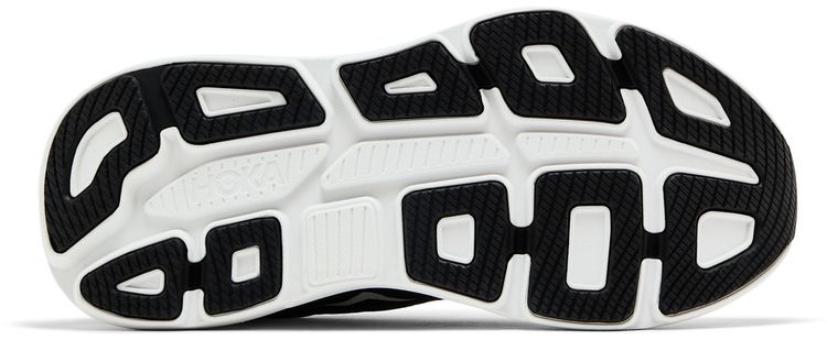HOKA Bondi 9 2E Wide Black White