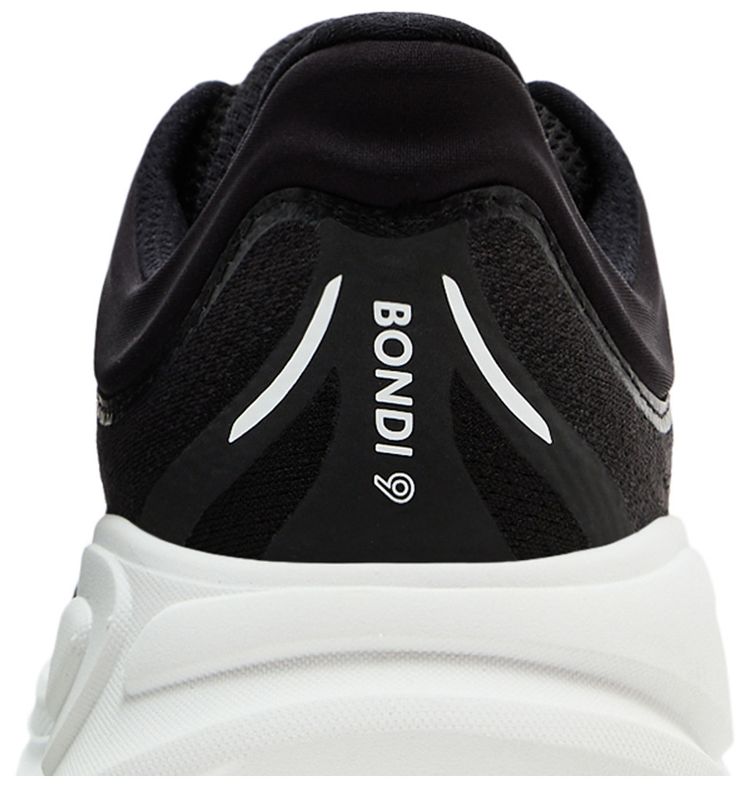 HOKA Bondi 9 2E Wide Black White