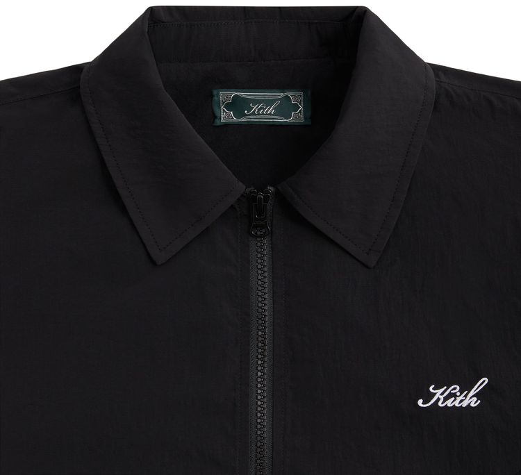 Kith Wrinkle Nylon Jonas Coaches Jacket Black