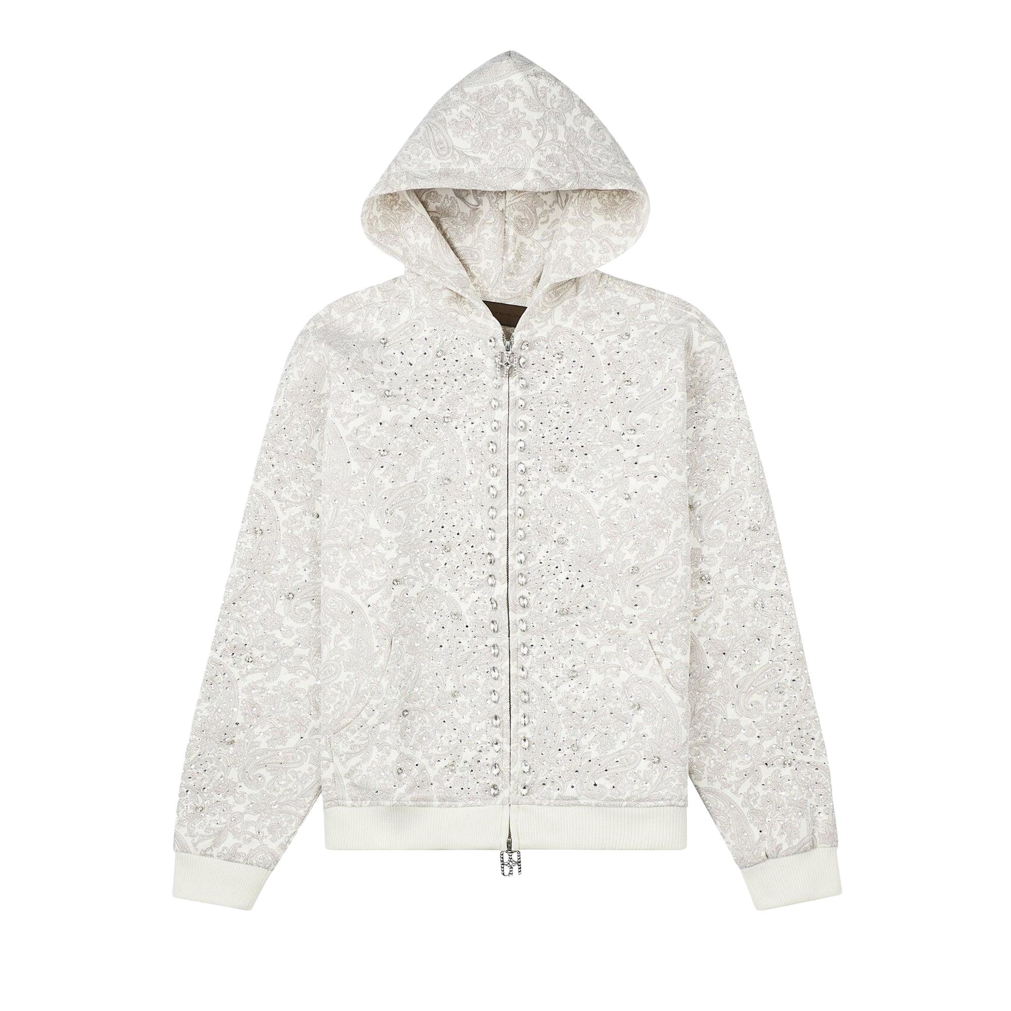 Buy Birth Of Royal Child Cashew Blossom Pearl Zipper Hoodie 'White