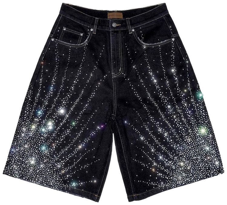 Birth Of Royal Child 20K Starlight Denim Short Black