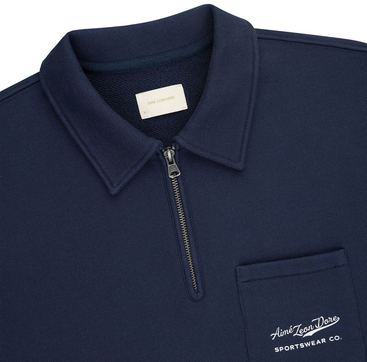 Aime Leon Dore Aime Sportswear Quarter Zip Pullover Navy Blazer