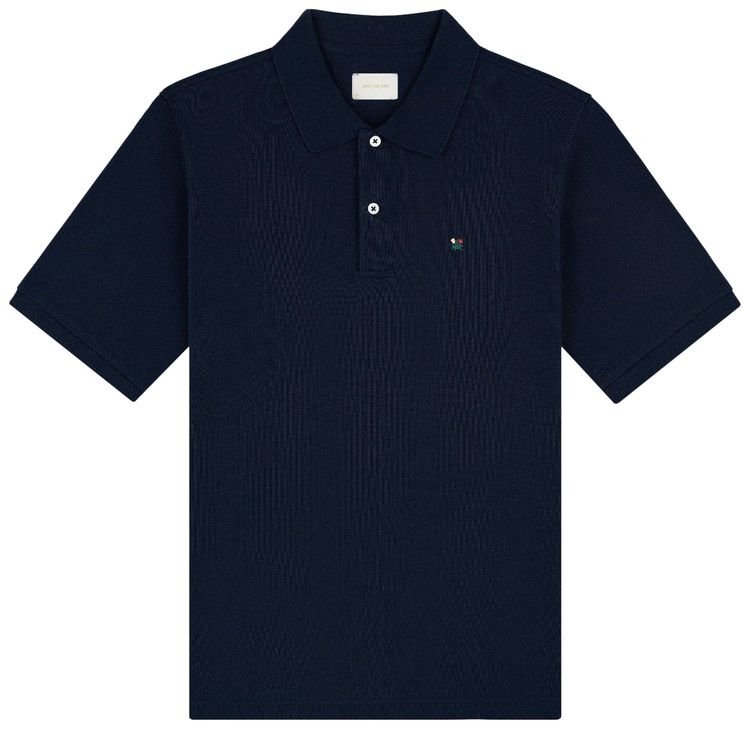 Aime Leon Dore Crest Pique Polo Navy Blazer