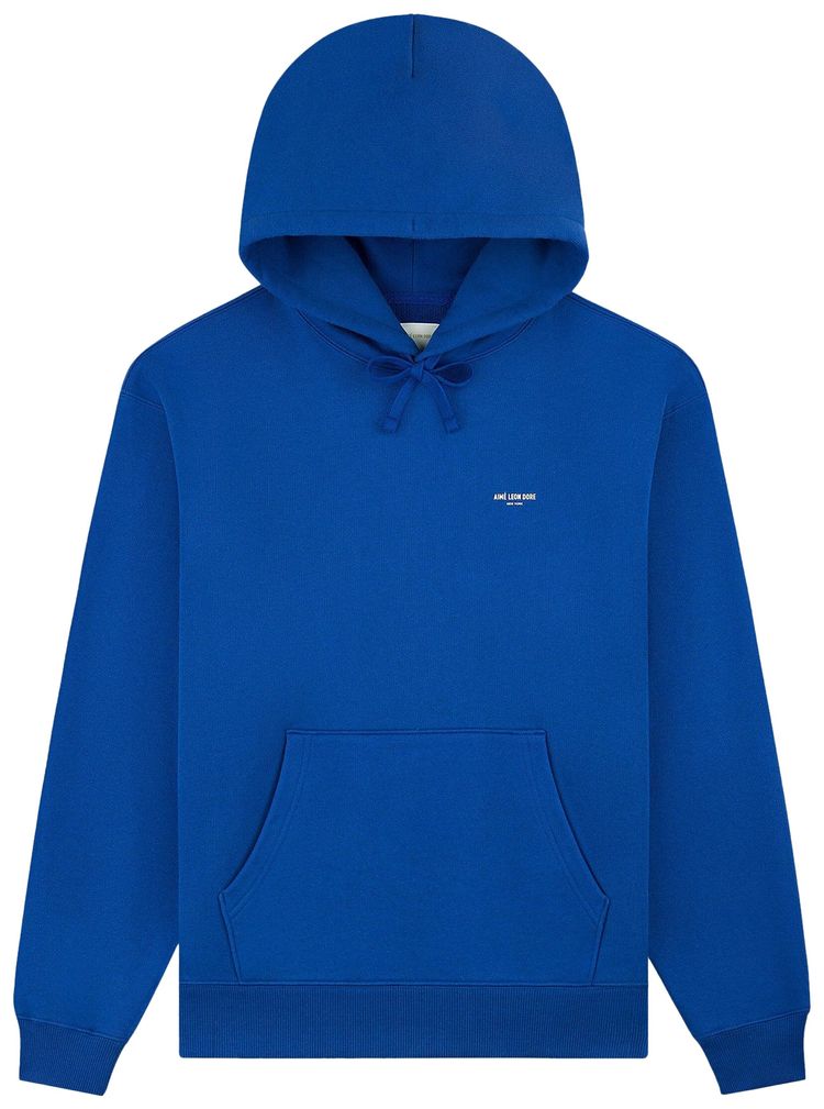 Aime Leon Dore Micro Logo Hoodie Blue Quartz
