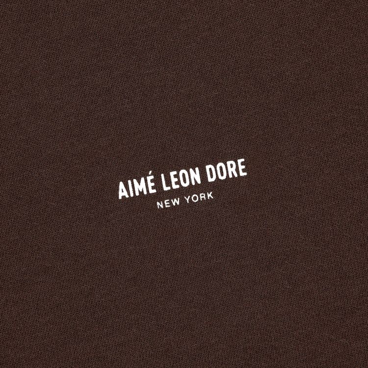 Aime Leon Dore Micro Logo Tee Coffee Bean