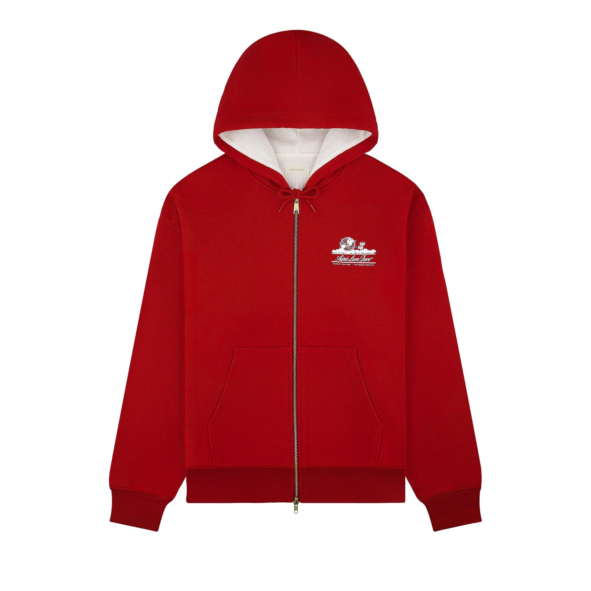 Buy Aimé Leon Dore Unisphere Waffle Lined Full-Zip Hoodie