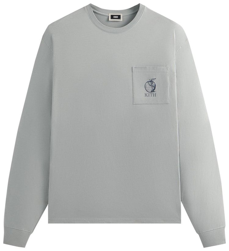Kith  Kin Universal Apple Long Sleeve Tee Mist