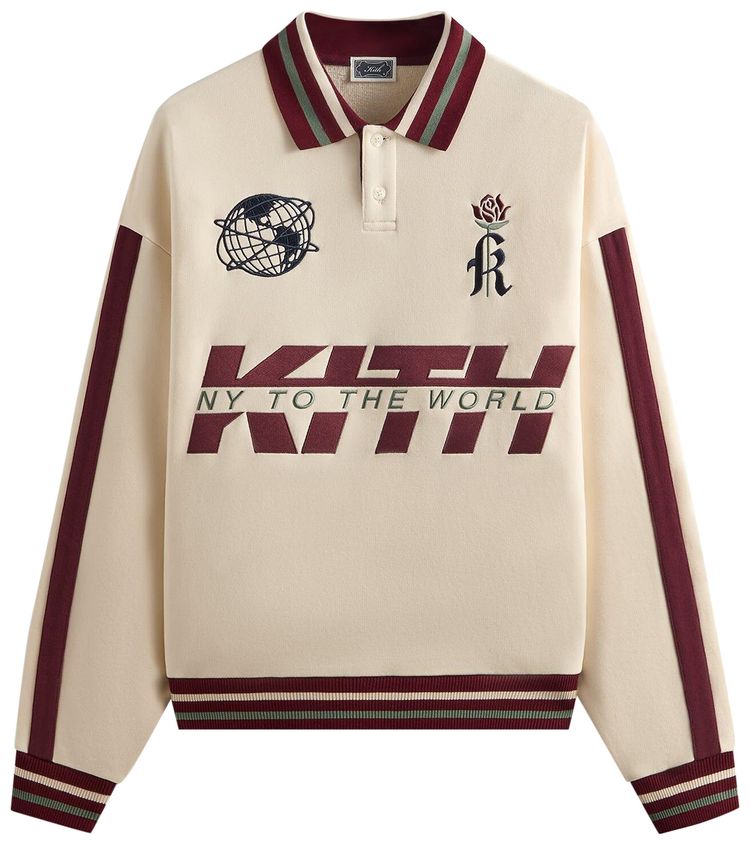 Kith Collegiate Nelson Collared Pullover Muslin