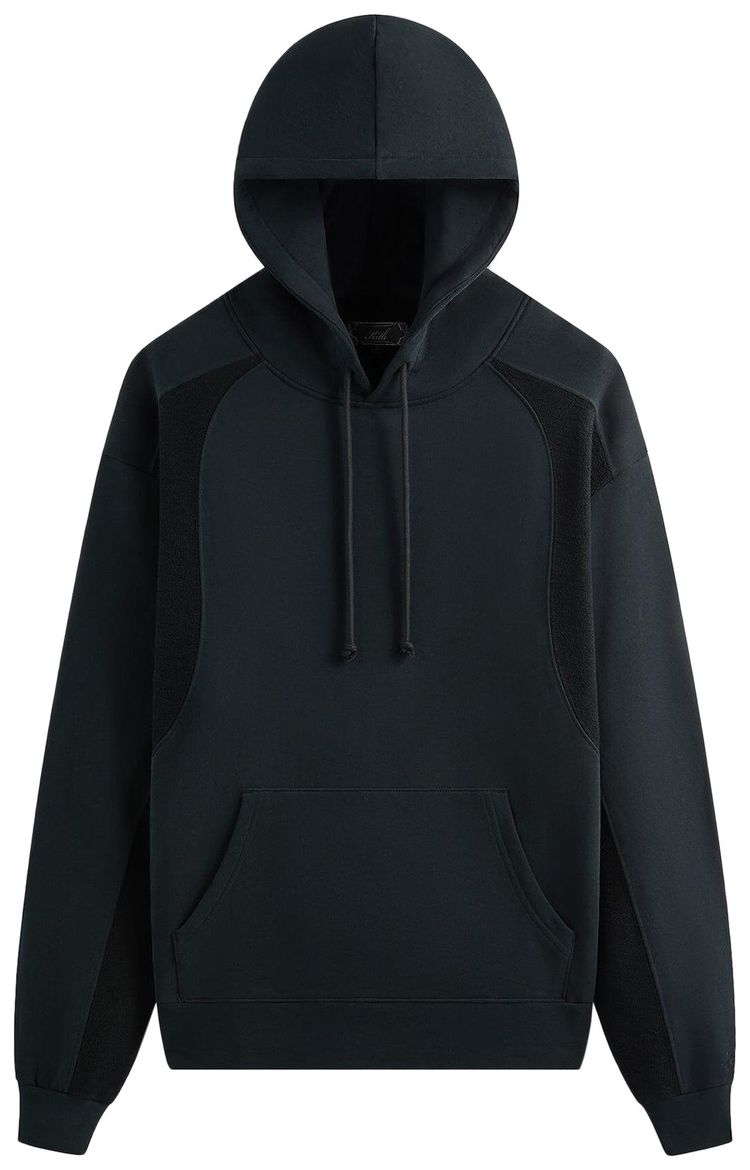 Kith Curved Panel Terry Nelson Hoodie Black
