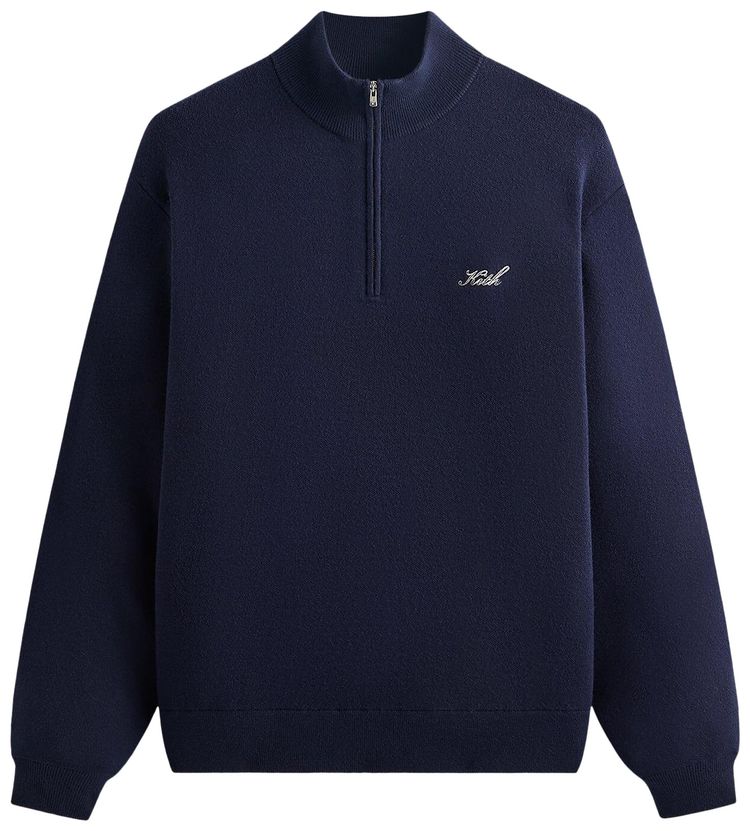 Kith Harmon Quarter Zip Mock Neck Nocturnal