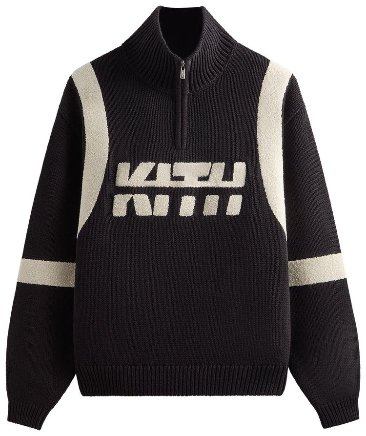 Kith Racer Quarter Zip Wyona Sweater Black
