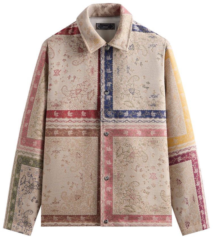 Kith Paisely Tapestry Coaches Jacket Waffle