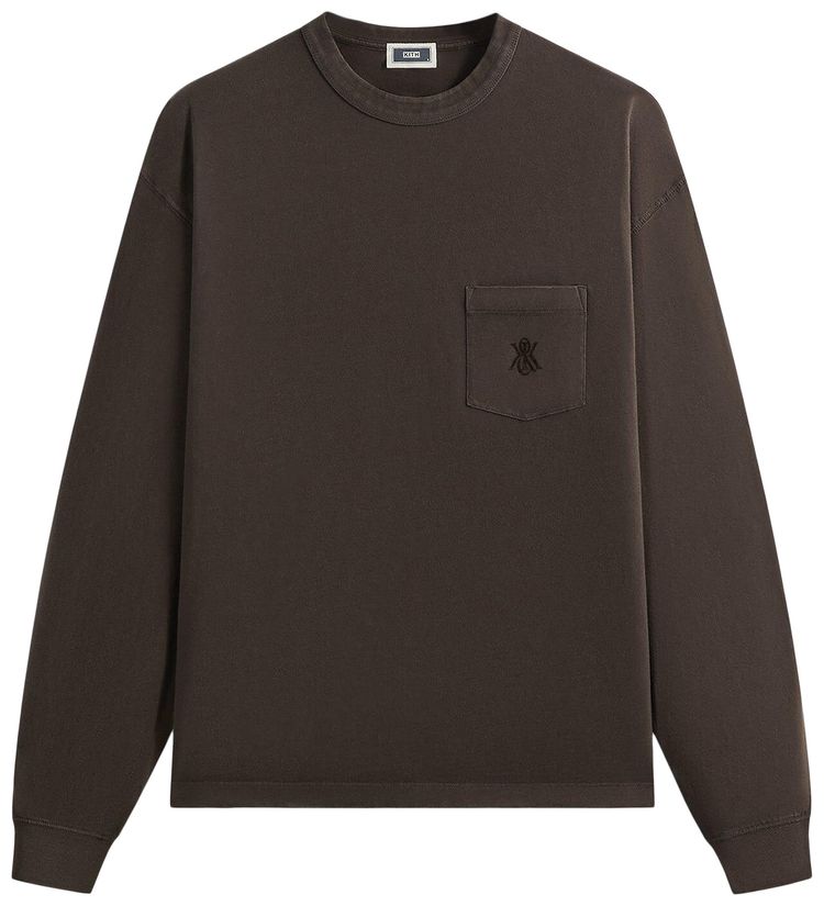 Kith Sueded Jersey Long Sleeve Leonard Pocket Tee Derby