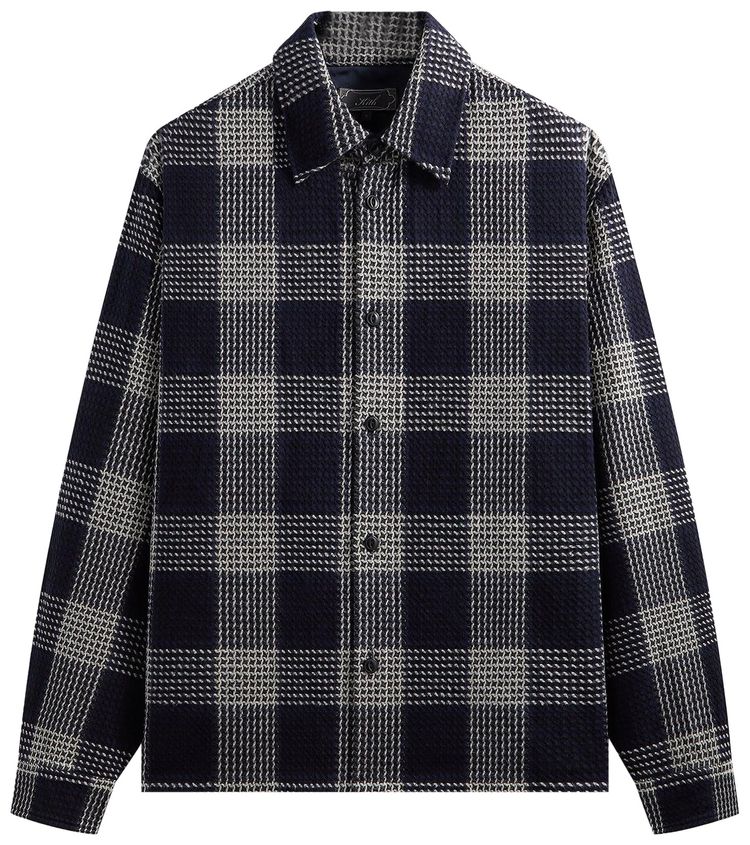 Kith Textured Plaid Deon Shirt Nocturnal
