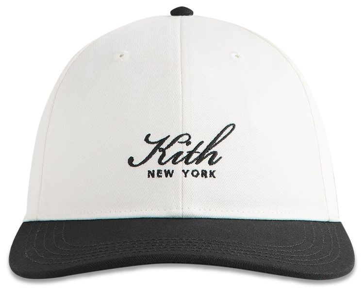 Kith Twill Two Tone New York Script Aaron Cap Black