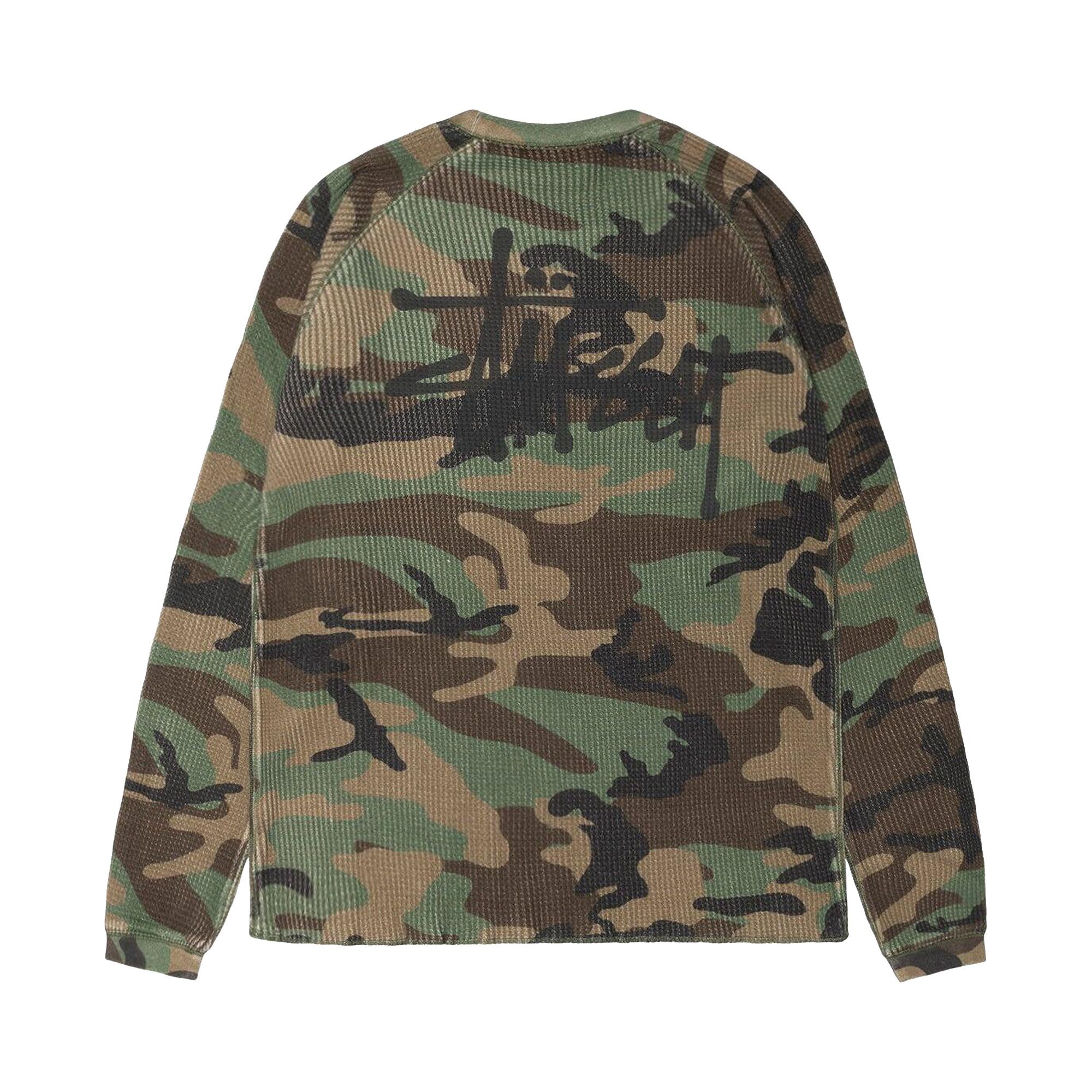 ‎*^様 STUSSY BASIC STÜSSY THERMAL CAMO S Buy Stussy Basic Thermal 'Woodland Camo' - 1140356 WOOD | GOAT