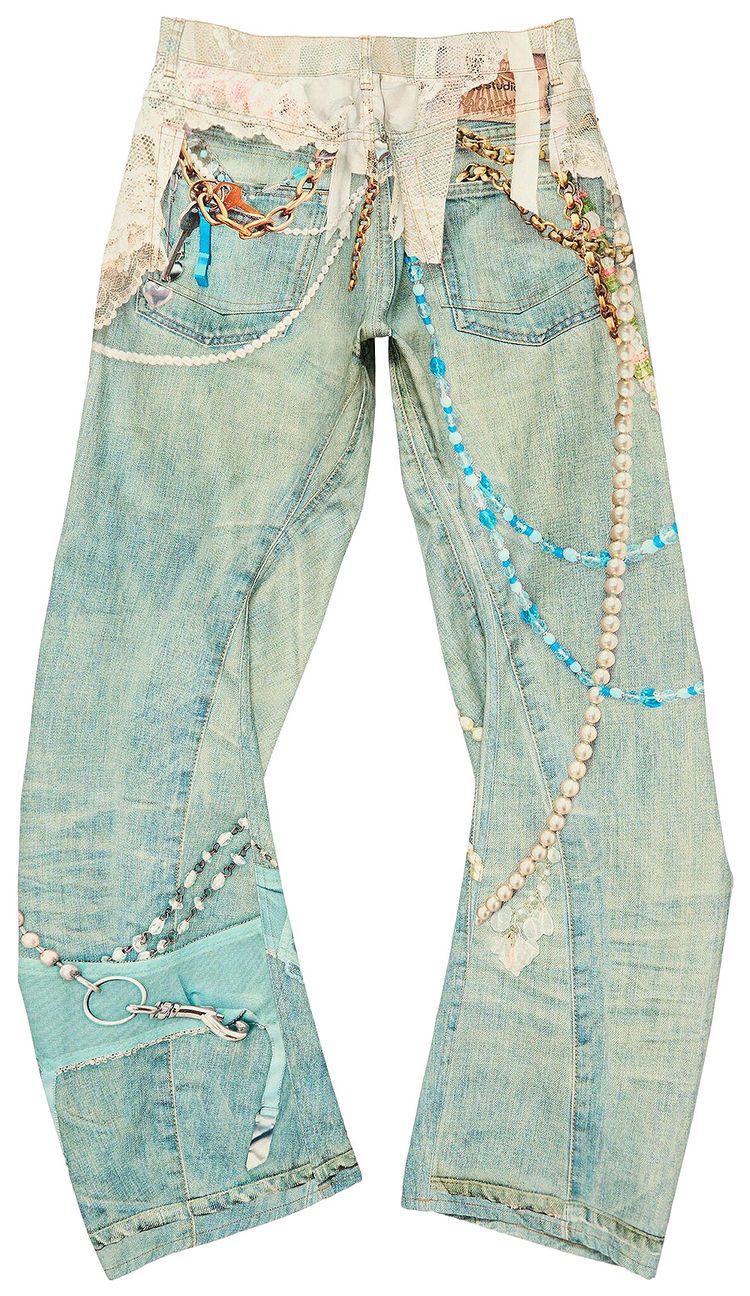 Acne Studios 2006 Relaxed Fit Jeans WhiteGreen