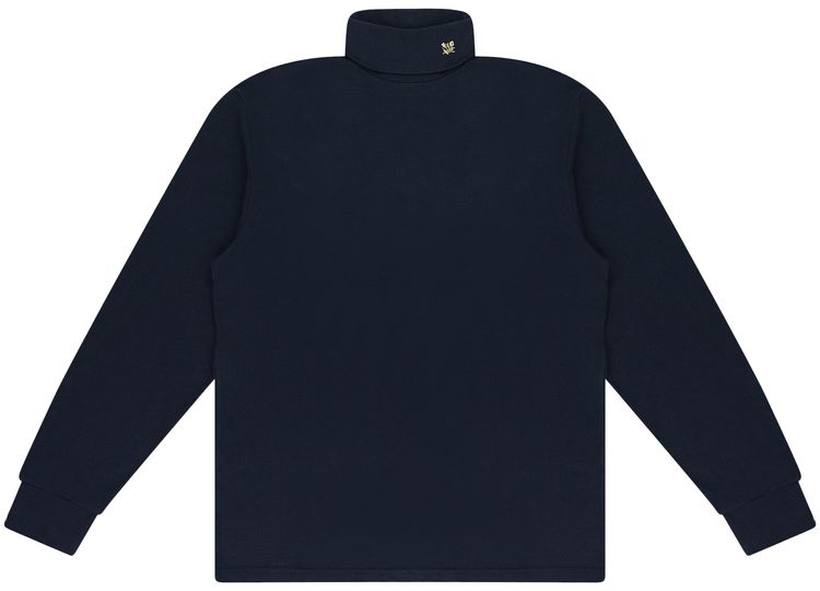 Aime Leon Dore Crest Turtleneck Sweater Navy Blazer