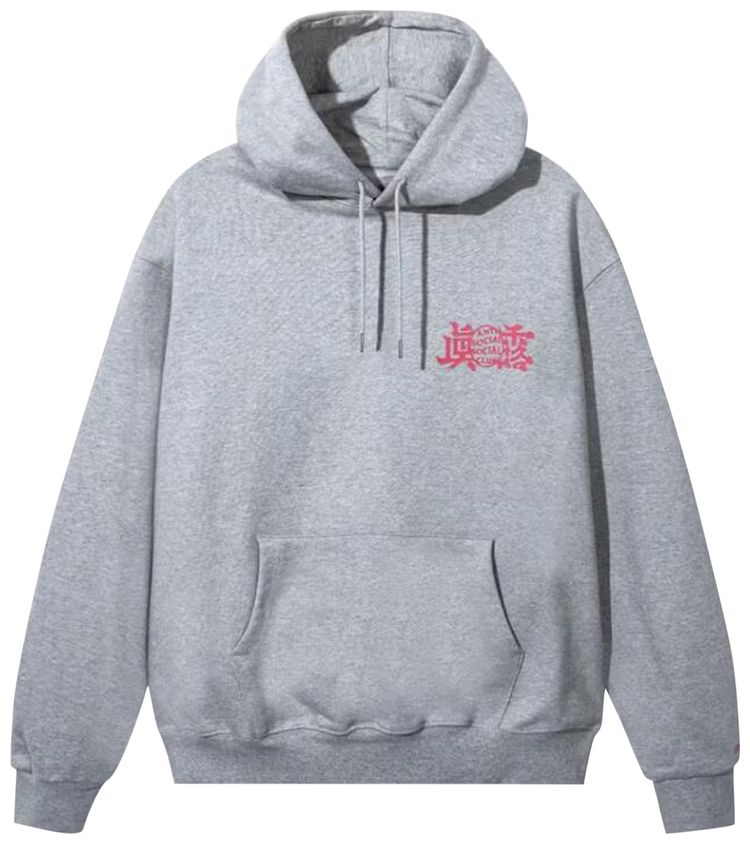 Anti Social Social Club x Jinro Four Glasses Of Soju Hoodie GreyRed