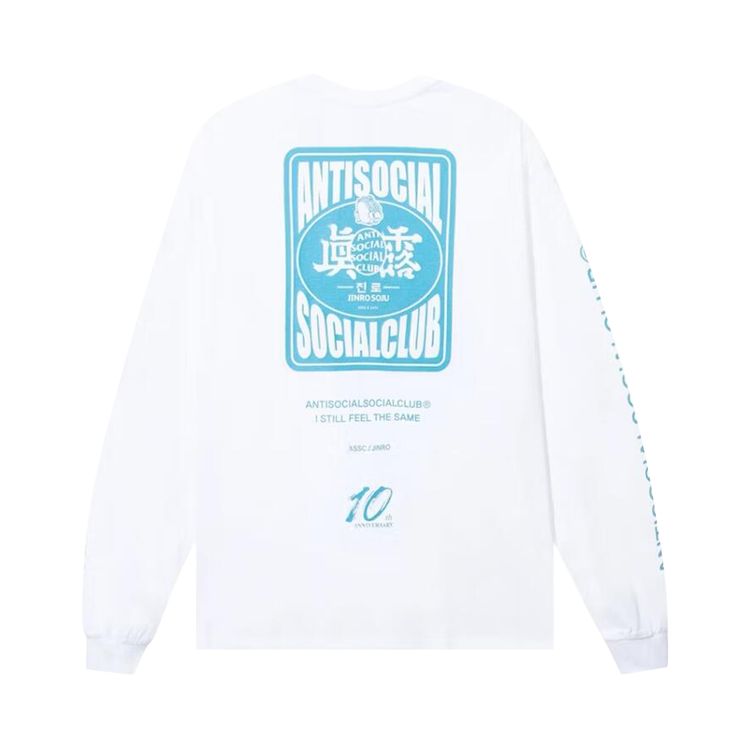 Anti Social Social Club x Jinro Three Glasses Of Soju Tee White