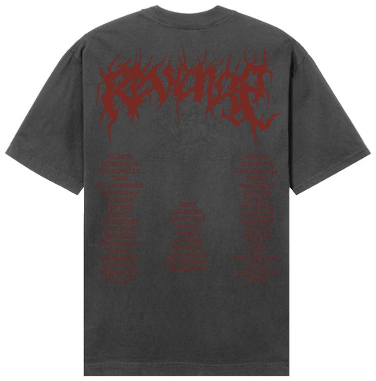 Revenge Metal Tour Tee Vintage BlackRed