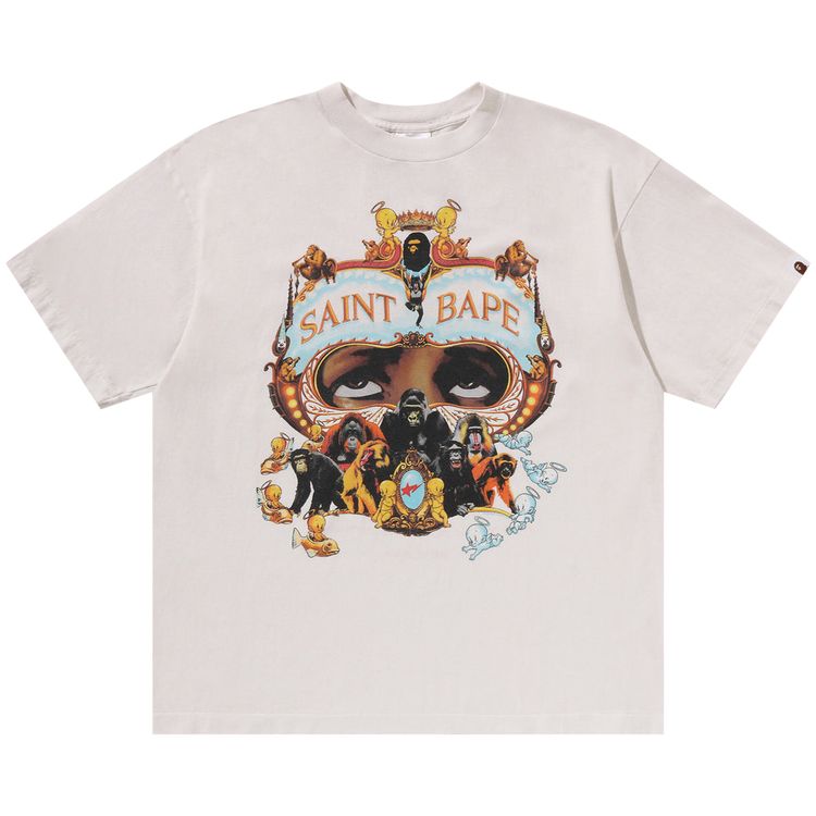 BAPE x SAINT Mxxxxxx Generation Tee White