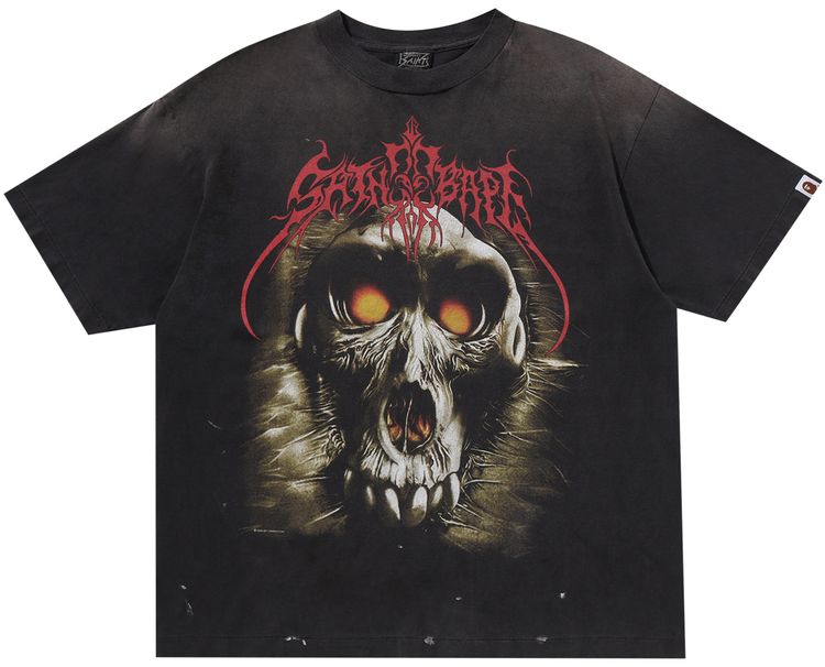 BAPE x SAINT Mxxxxxx SAINT Bape Tee Black