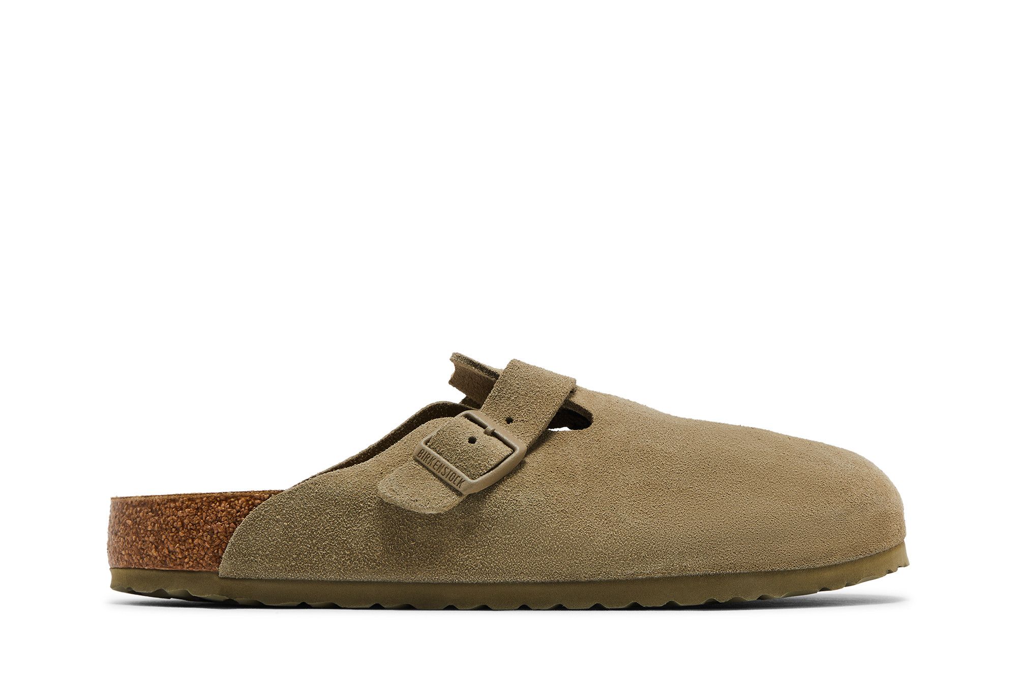Buy Birkenstock Boston Suede Leather 'Faded Khaki' - 1025788 | GOAT