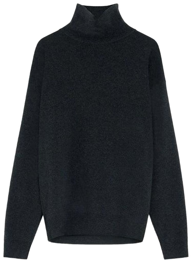 Lemaire High Neck Sweater Anthracite Melange