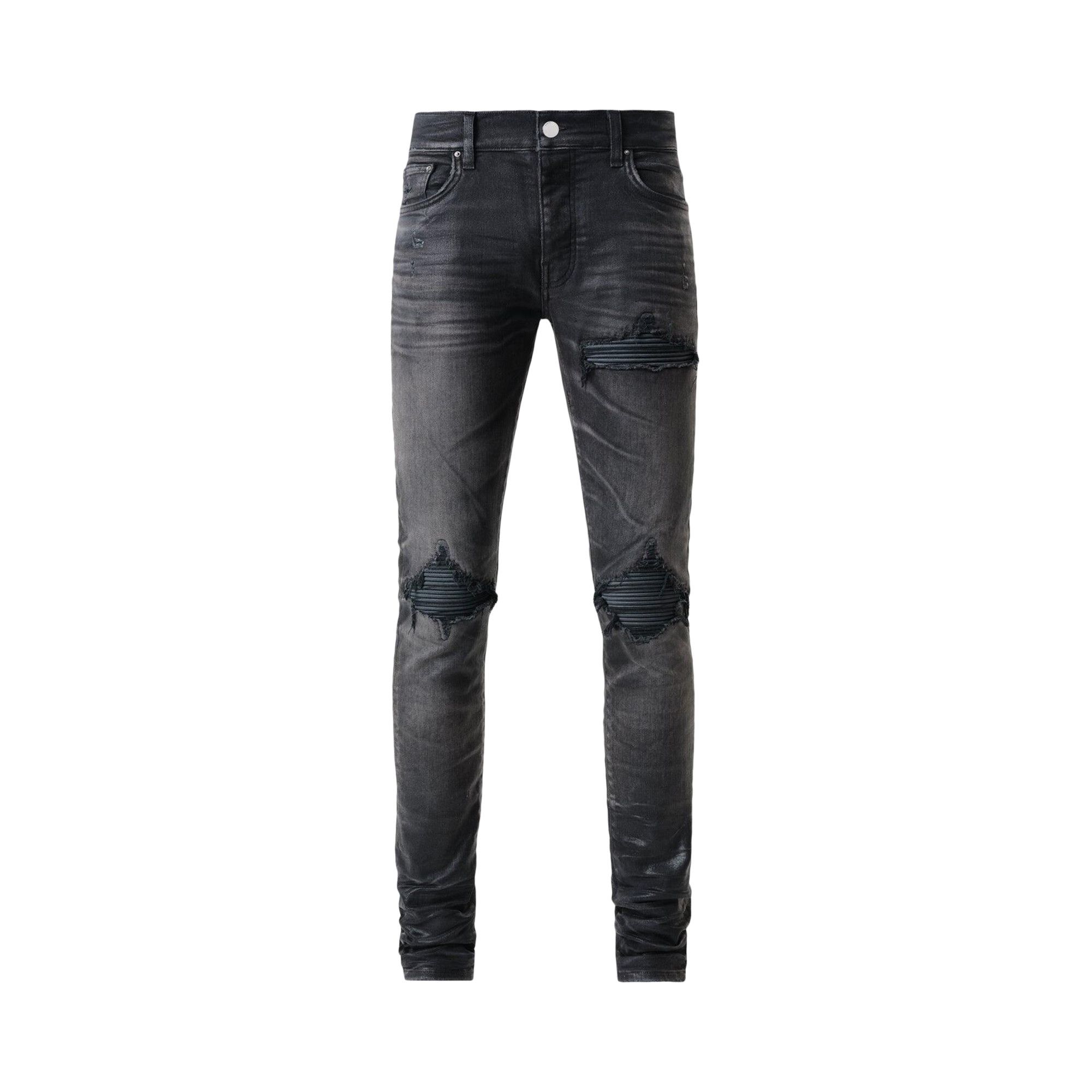 Buy Amiri Waxed Tonal MX1 Jean 'Waxed Faded Black' - AMDNSY1145