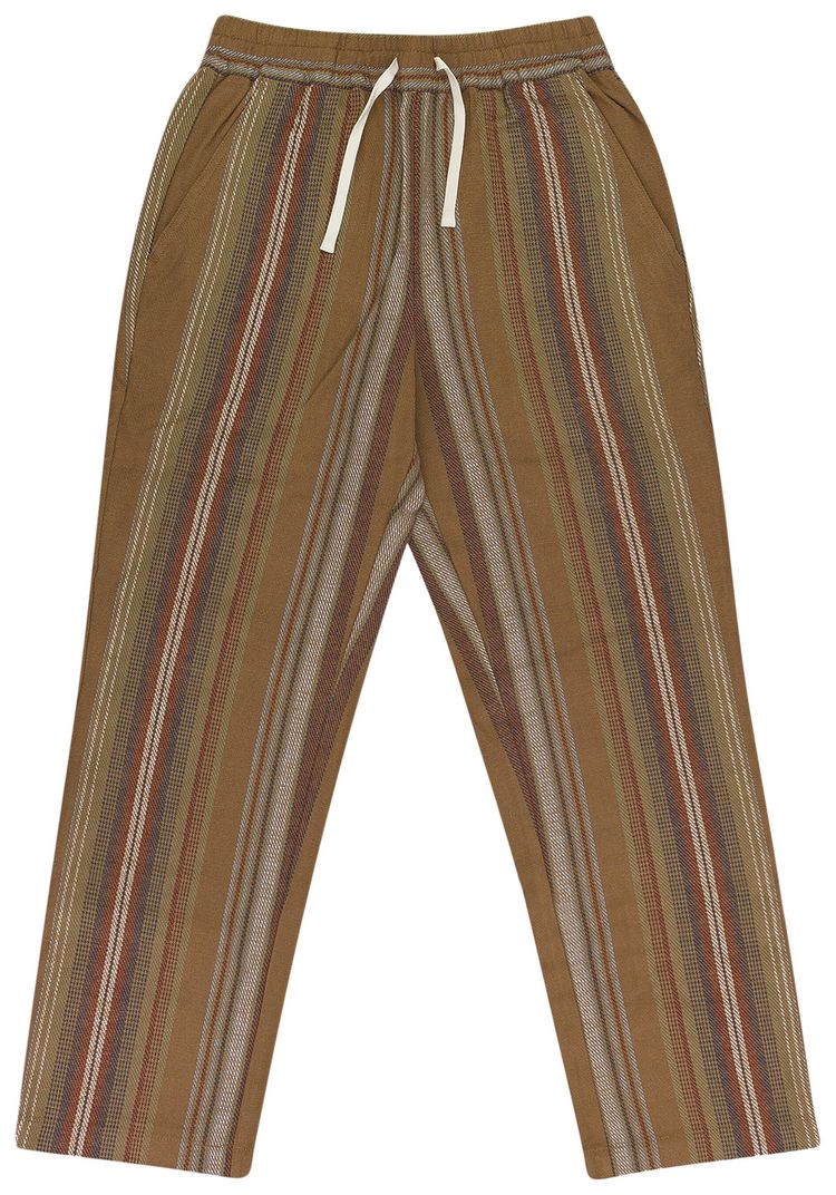 Aime Leon Dore Blanket Stripe Drawstring Pants Brown Stripe