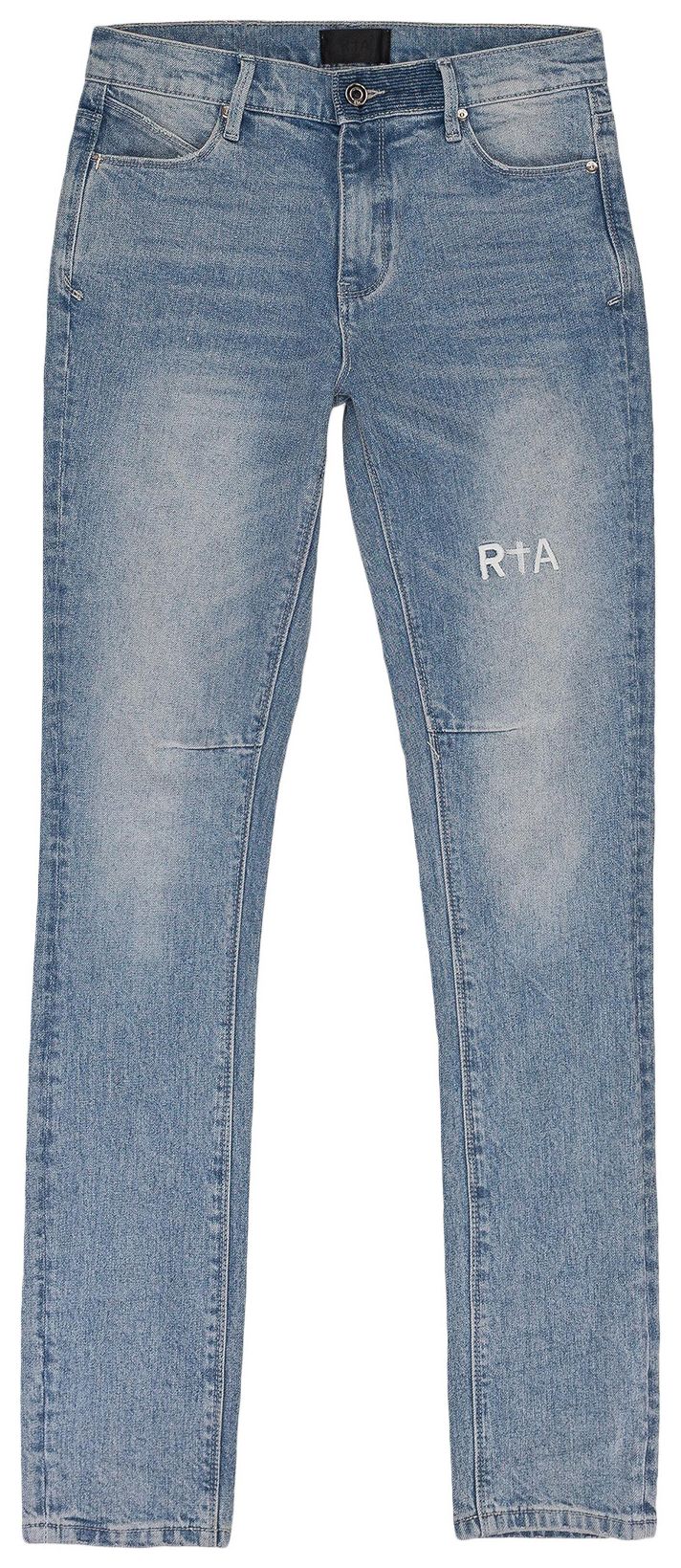 RtA Faded Skinny Jeans Blue