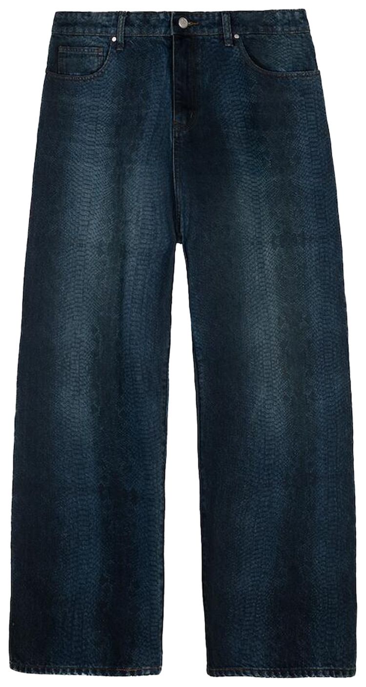 Basketcase Gallery LAX Baggy Denim Snakeskin