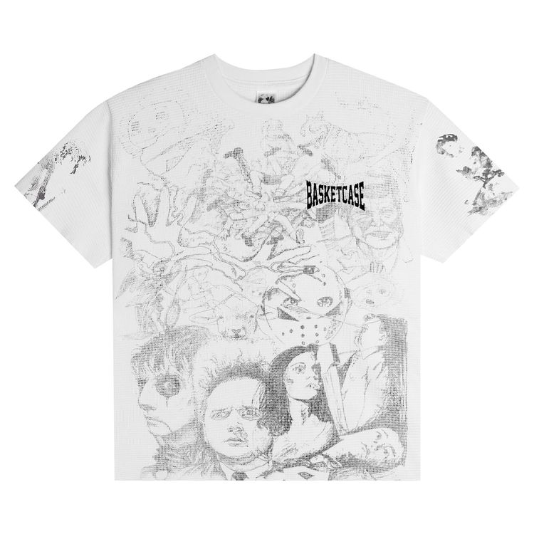 Basketcase Gallery Scribble Thermal Tee White