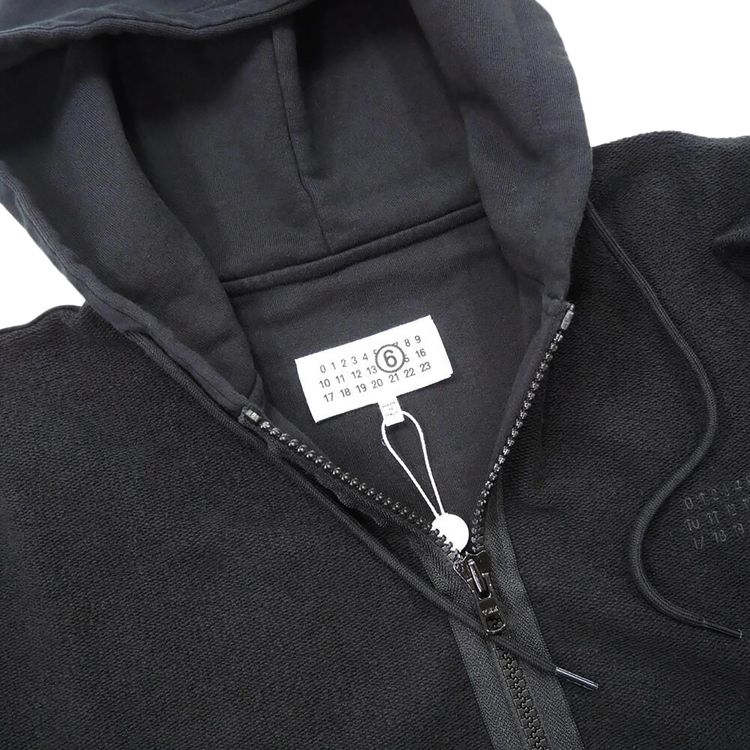 MM6 Maison Margiela Brushed Jersey Sweatshirt Black