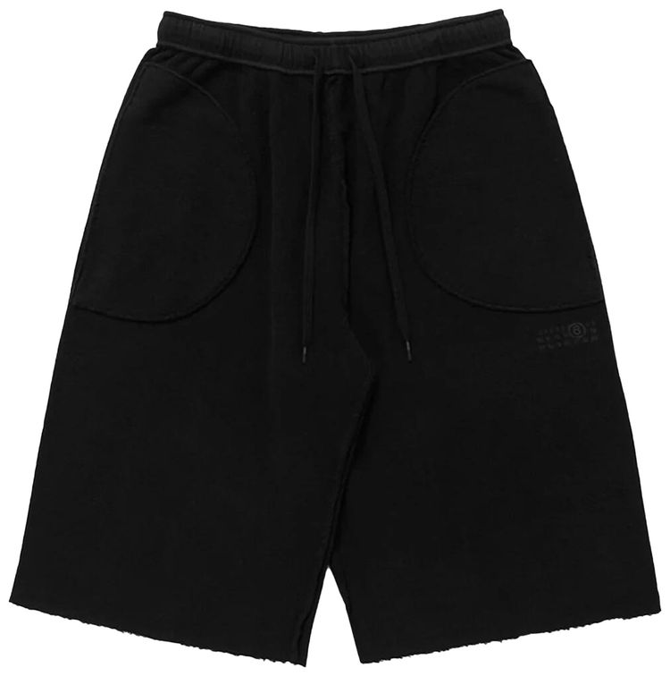 MM6 Maison Margiela Brushed Jersey Sweatshorts Black