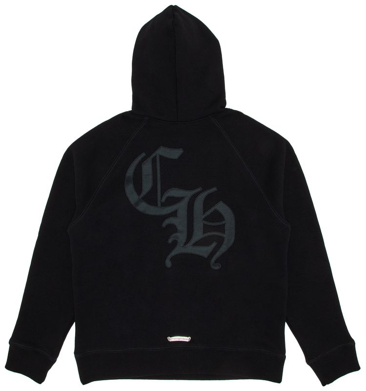 Chrome Hearts 711 Cemetery Cross Nylon CH Hoodie Black