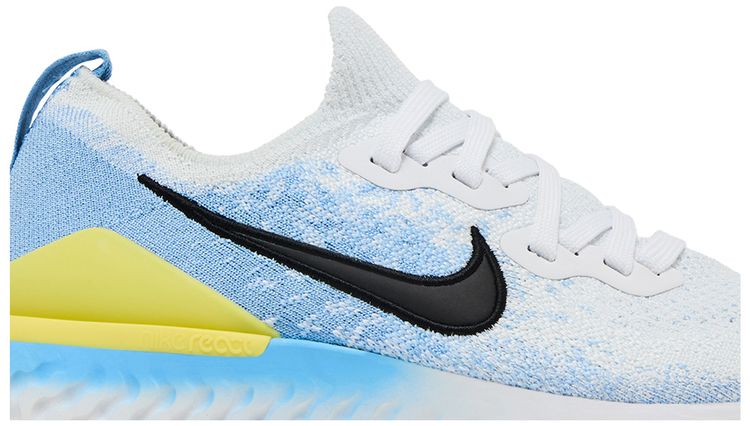 Nike Wmns Epic React Flyknit 2 White Light Blue